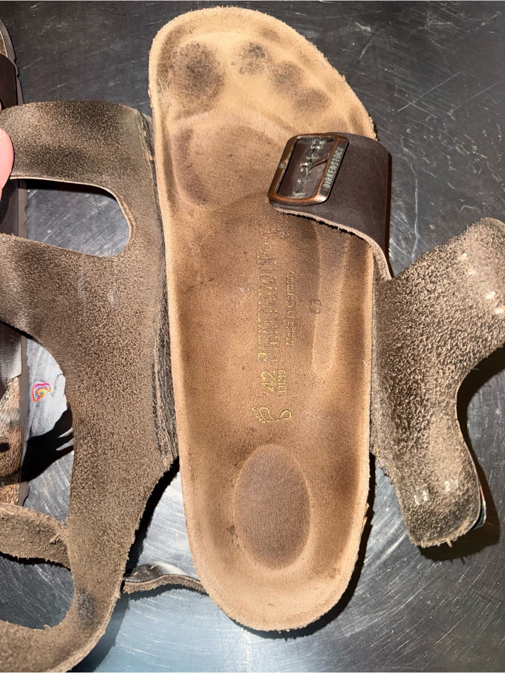Birkenstock Brown Oiled Leather Milano Style EU42 - Picture 7 of 8
